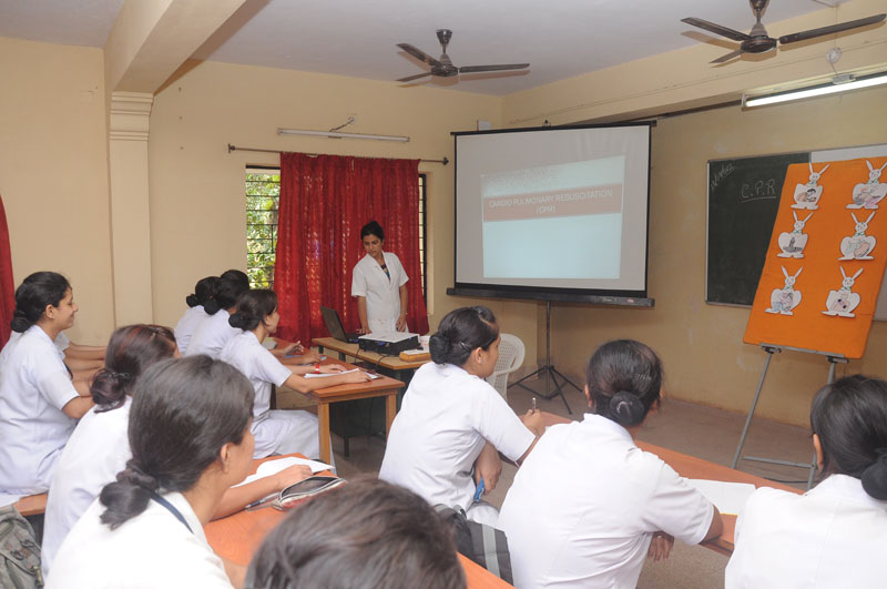 Classrooms at Masood College and School of Nursing, Mangalore