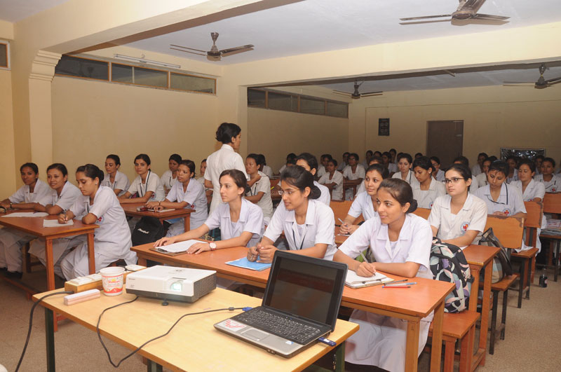 Classrooms at Masood College and School of Nursing, Mangalore
