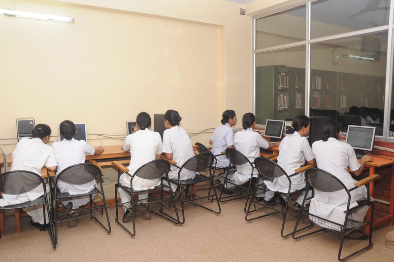 Computer Lab at Masood College and School of Nursing, Mangalore