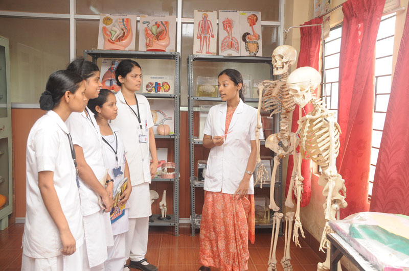 Anatomy and Physiology Laboratory at Masood College and School of Nursing, Mangalore