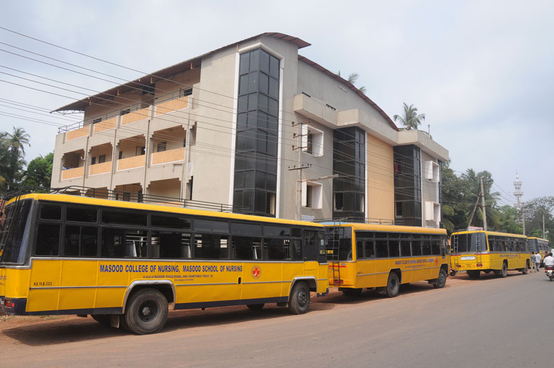 Transport facilities at Masood College and School of Nursing, Mangalore